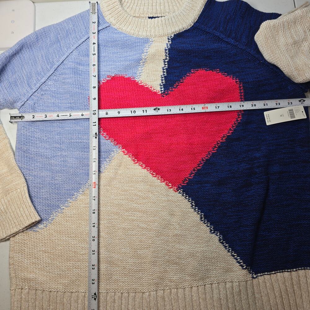 NWT Anthropologie Pilcro Oversized Crew-Neck Cotton Sweater. Size M. Ret. $168 - Picture 6 of 12